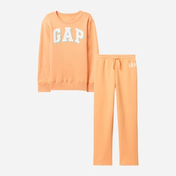Подростковый теплый спортивный костюм (свитшот + штаны) для девочки Gap 69887456 152 см Оранжевый (1159839423)