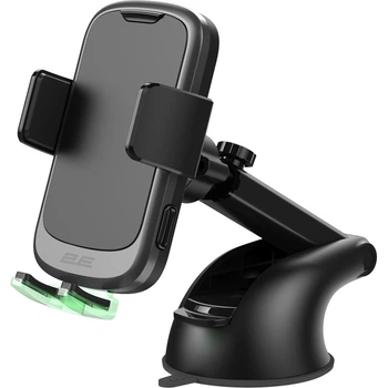 Универсальный автодержатель 2E 4.7-7", Wireless Qi 15W, USB-A/QC/3.0/30W, USB-С/PD/30W (m469573)