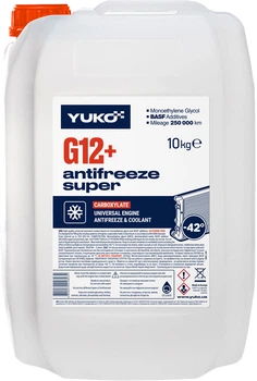 Антифриз Yuko -40 Super G12+ 10 л Красный (4820070248234)