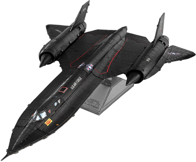 Конструктор 3D металлический Fascinations Metal Earth Самолет ВВС США Lockheed SR-71 Blackbird 45 деталей (ME1034_fascinations)