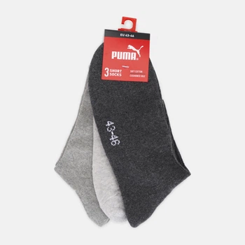 Шкарпетки жіночі високі бавовняні Puma Elements Unisex Short C 94711103 35-38 Grey Combo (8720245959124)