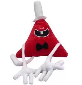 Мягкая игрушка обнимашка Gravity Falls Подушка Гравити Фолз Билл Шифр Иллюминат 40 см (красный)