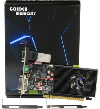 Видеокарта Golden Memory PCI-Ex GeForce GT730 2GB DDR3 (128bit) (DVI, VGA, HDMI) (GT730D32G128bit) (GMGT7302G32503155) - Уценка