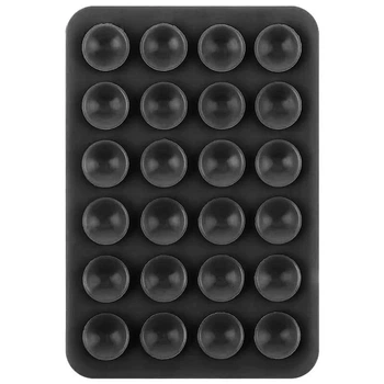 Тримач-присоска для телефону Double Side Silicone 80*55мм Black