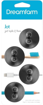 Тримачі на присосці Dreamfarm Jot 4 Pack Black (DFJO8043)