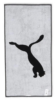 Полотенце Puma Team Towel Small черное Унисекс 50x100 см
