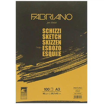 Склеювання для ескізів Fabriano Schizzi Sketch A3 29,7*42 см 90г