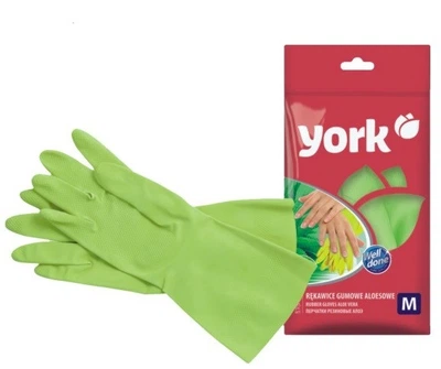 Перчатки York резиновые М алоэ вера 092150
