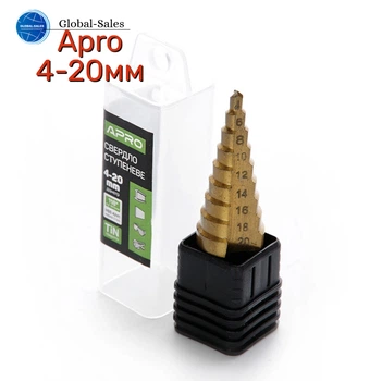 Сверло по металлу ступенчатое Apro 4-20 мм (830292)