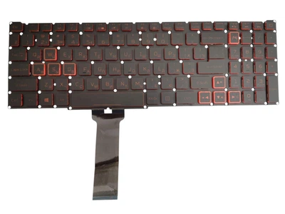Клавіатура для ноутбука Acer Nitro 5 AN515-43/54, AN517-51/52 US/RU Red з підсвіткою ORIGINAL