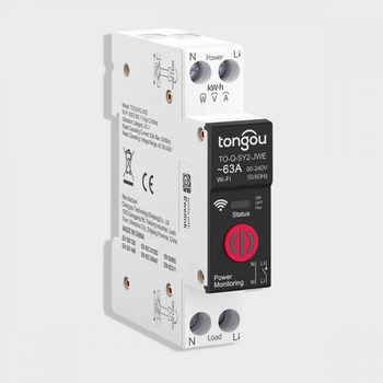 Реле c энергомониторингом WiFi TONGOU (TO-Q-SY2-JWE) Ewelink