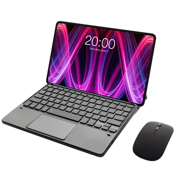 Клавиатура-подставка беспроводная Smart Keyboard + Мышка для Teclast T60 Plus Ukr+Eng Black