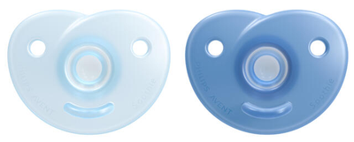 Пустушка ортодонтична Philips AVENT Soothie 0-6м 2 шт Блакитна SCF099/21 (8710103991618)