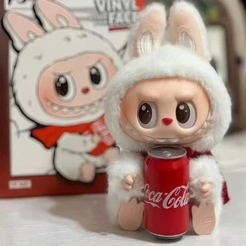 Дитяча іграшка Лабубу з пляшкою Coca-Cola Біла