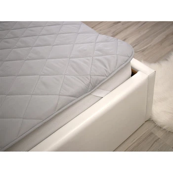 Наматрасник защитный на резинках Руно - 80x200 Grey/white микрофибра (27065)