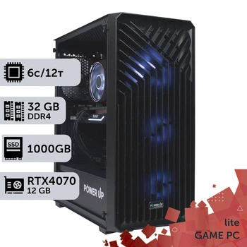 Игровой компьютер GamePC TOP #272 Ryzen 5 5600 / 32 GB / SSD 1TB / GeForce RTX 4070 12GB геймерский системный блок для киберспорта и стриминга