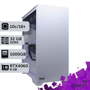 Игровой компьютер GamePC TOP #284 Core i5 13400F / 32 GB / SSD 1TB / GeForce RTX 4060 8GB геймерский системный блок для киберспорта и стриминга