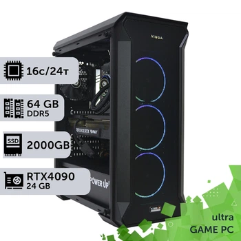 Ігровий комп'ютер GamePC Ultra #241 Core i7 13700F / 64 GB / SSD 2TB / GeForce RTX 4090 24GB геймерський системний блок для кіберспорту та стрімінгу