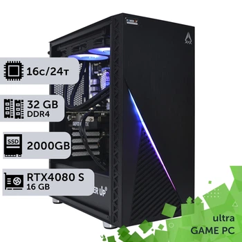 Игровой компьютер GamePC Ultra #345 Core i7 13700F / 32 GB / SSD 2TB / GeForce RTX 4080 Super 16GB геймерский системный блок для киберспорта и стриминга
