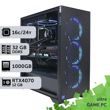 Игровой компьютер GamePC Ultra #238 Core i7 13700F / 32 GB / SSD 1TB / GeForce RTX 4070 12GB геймерский системный блок для киберспорта и стриминга