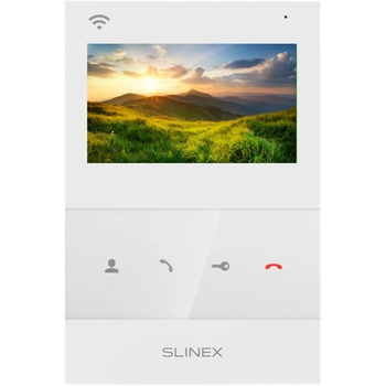 Видеодомофон Slinex SQ-04N 4,3” цветной IPS экран 16:9 480×272, MicroSD до 256 Гб White
