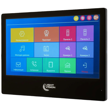 Видеодомофон с сенсорным дисплеем Light Vision SINGAPORE FHD (AI) 10" IPS, WiFi Black