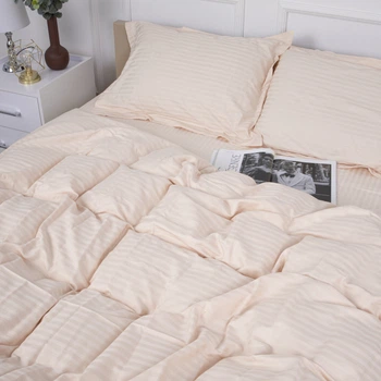 Простынь MirSon Satin Stripe 30-0004 Cream 220 х 240 см (2200005248829)