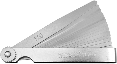 Szczelinomierz YATO 0.02-1 mm 17 szt (YT-7220)