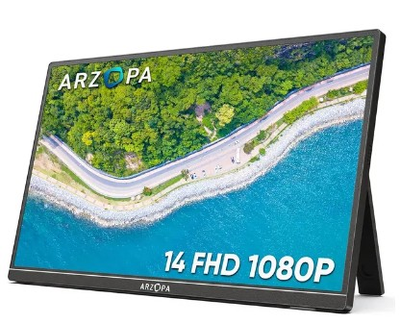 Портативный монитор Arzopa A1S ультратонкий 14" 1920 х 1080 IPS