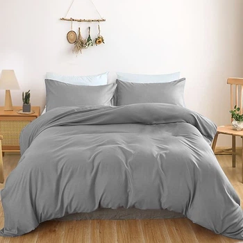 Комплект постільної білизни MirSon Satin Light Pro 10-004 Gray 143 x 210 см (2200010170528)