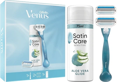 Набор - Gillette Venus Smooth (razor/1pc + refil/2pcs + shave/gel/75ml) (1252737-145082)