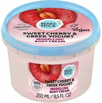 Модельуючий крем для тіла "Солодка вишня та грецький йогурт" - Berry Nice Sweet Cherry & Greek Yogurt Body Cream 250ml