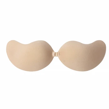 Бюстгалтер-невидимка Fly Bra G00D88 Бежевый D с эффектом Рush Up без бретелей