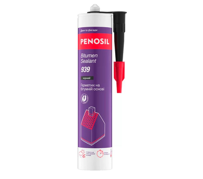 Герметик Penosil Bitumen Sealant 939 Black (310 мл) на бітумній основі чорний (26385)