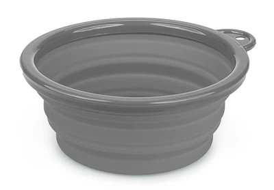 Силиконовая миска, складная, 350мл, серая