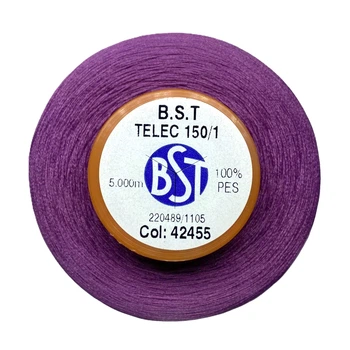 Нить для оверлока B.S.T TELEC 220489/1105-42455 5000м Сиреневый