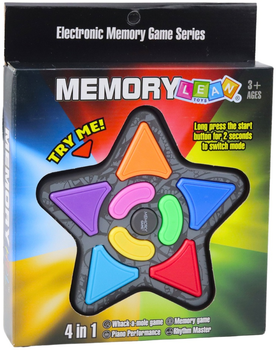 Łamigłówka elektroniczna Lean Toys Memory 4w1 (5905991051633)