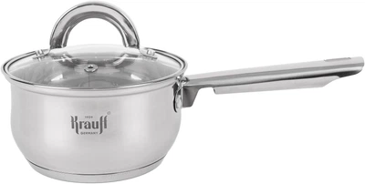 Ківш Krauff Steil зі скляною кришкою 1.2 л 14 см (26-238-072)