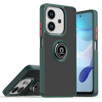 Чехол Fiji Colorframe для Oppo A40 / A40m матовый бампер с кольцом подставкой Green