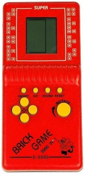 Інтерактивна іграшка Lean Toys Консоль Тетріс Кишенькова Червона (5905884454695)