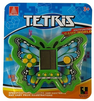Zabawka interaktywna Lean Toys Konsola Tetris Motyl Zielona (5902808159872)
