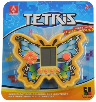 Zabawka interaktywna Lean Toys Konsola Tetris Motyl Żółta (5902808159865)