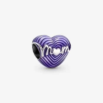 Срібна намистина Pandora Пандора Серце мами, що випромінює любов 791160C01