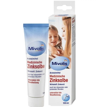 Цинковая мазь для заживления ран Mivolis Medizinische Zinksalbe 100 мл