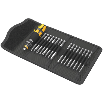 Отвертка Wera Kraftform Kompakt 60 ESD со сменными битами 16 в 1 119мм (05051043001)