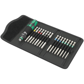 Отвертка Wera Kraftform Kompakt 60 Tool Finder со сменными битами 16 в 1 119мм (05059303001)