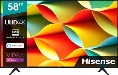 Телевизор 58 дюймов Hisense 58AE7000F (4K Smart TV Wi-Fi T2/S2) — Refurbished