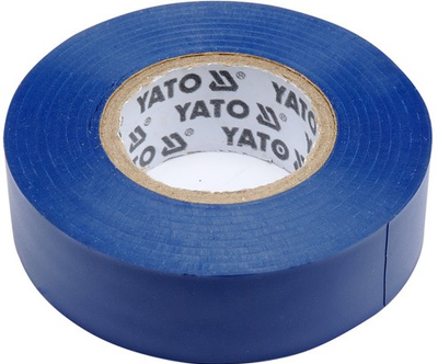 Електроізоляційна стрічка Yato 19 мм x 20 м x 0.13 мм YT-81651 Блакитна (5906083816512)