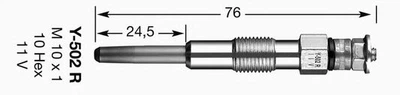 Свеча накаливания 3852 NGK (3852)
