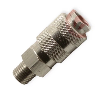 Быстросьёмное соединение с клапаном под резьбу 1/4" наружную INTERTOOL